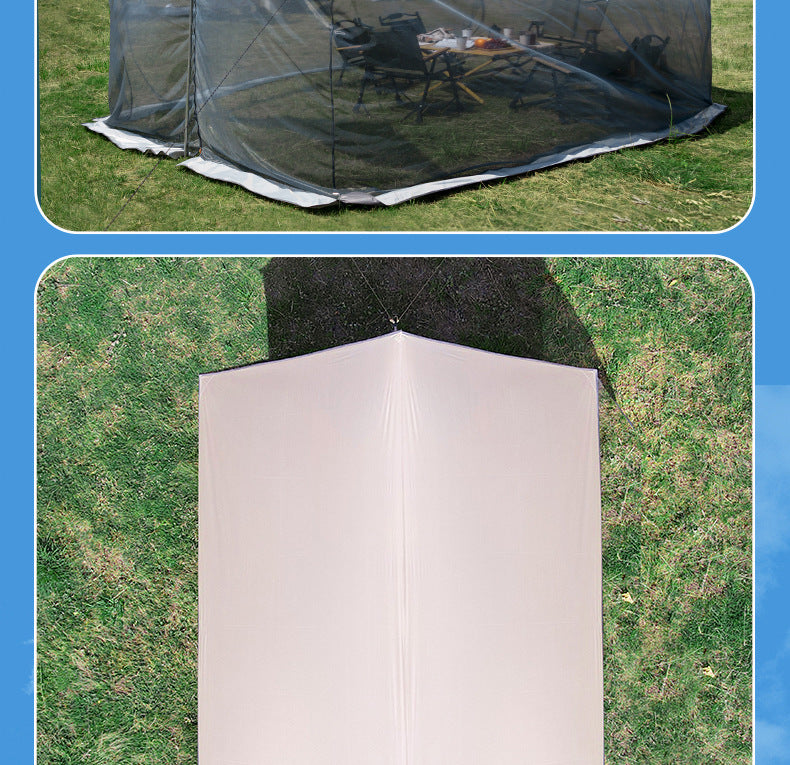 Outdoor Camping Sunade Tent Me Mosquito Net Leisure Fiing Large Space Sun Protection UPF50+ Canopy Tent Waterproof Oxford Awing
