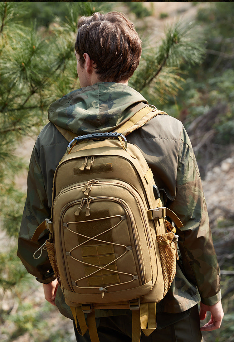 Tactical Outdoor Sports Backpack Large Capacity Anti Splash Wear resistant Travel Camping Mountaineering Bag Hiking Bag