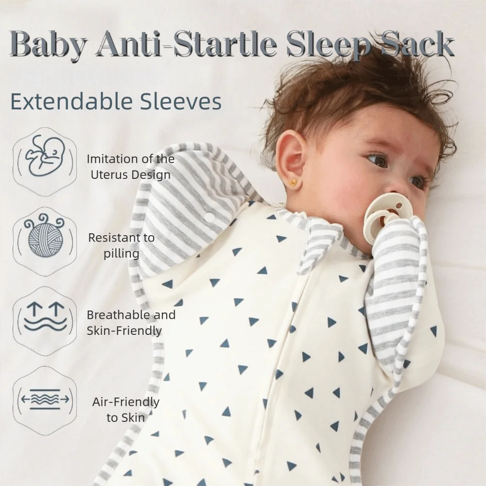 Anti-startle Baby Sleeping Bag Soft Wrapping Blanket Infant Swaddle Blanket Jumping Bag Newborn Wrapping Newborn Sleep Sack