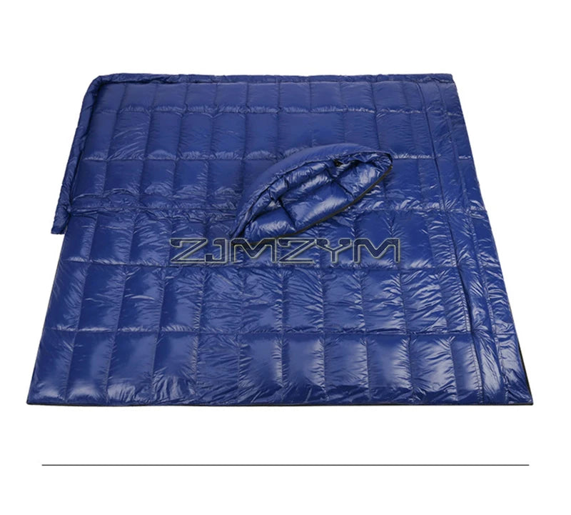 Down Mummy Sleeping Bag for Backpacking, Camping, Waterproof Portable Sleeping Bag, Zip Together for 2 Person Sleeping Bag