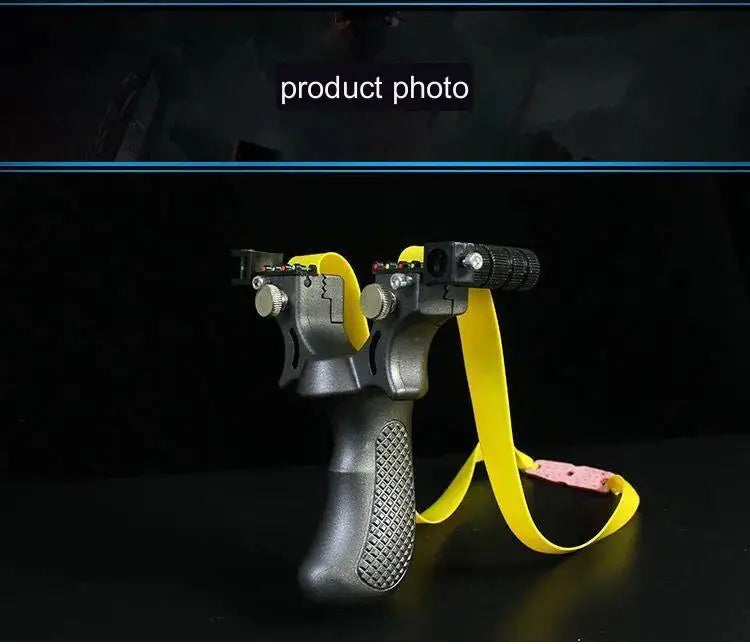 Powerful Slingshot with Laser Spirit Level Fast Press Bow Catapult Precision Infrared Outdoor Sports Hunting Shooting Sling Shot