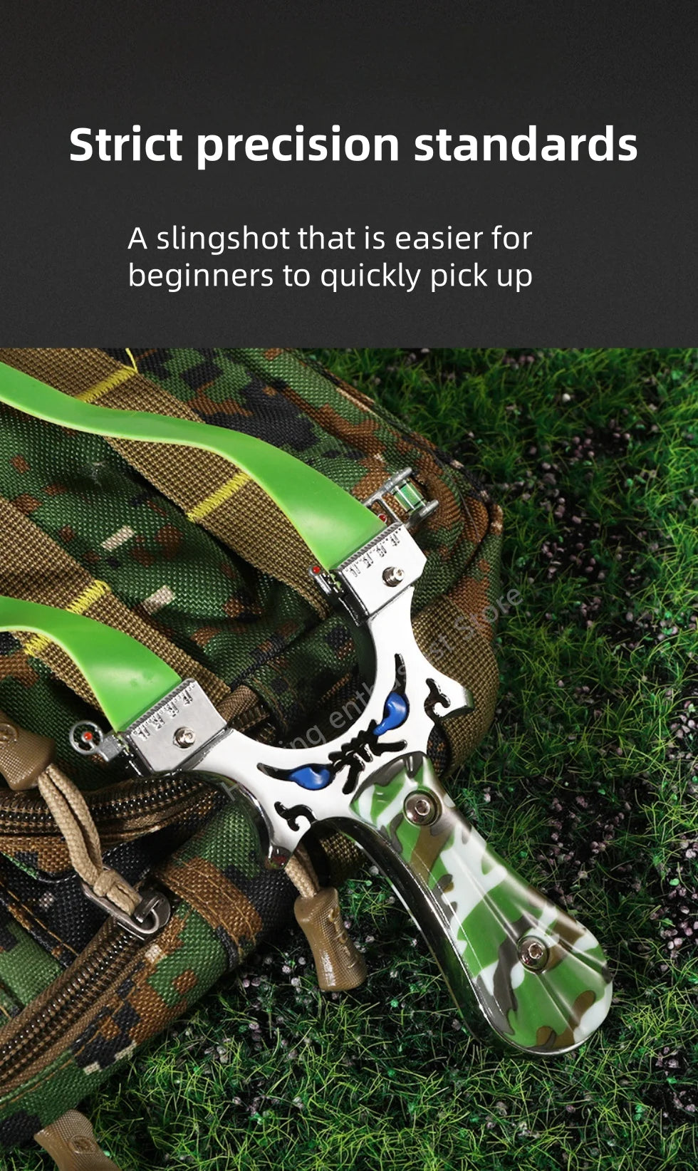 Outdoor hunting laser shooting slingshot high-precision alloy slingshot hunting high-power catapult