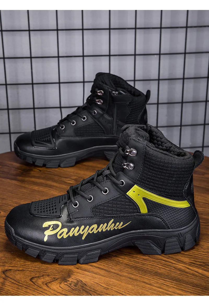 Motorcycle Boots for Man 2025 New Breathable Motocross Riding Boot Men's Motos Protective Shoes Motorbike Anticollision Shoes