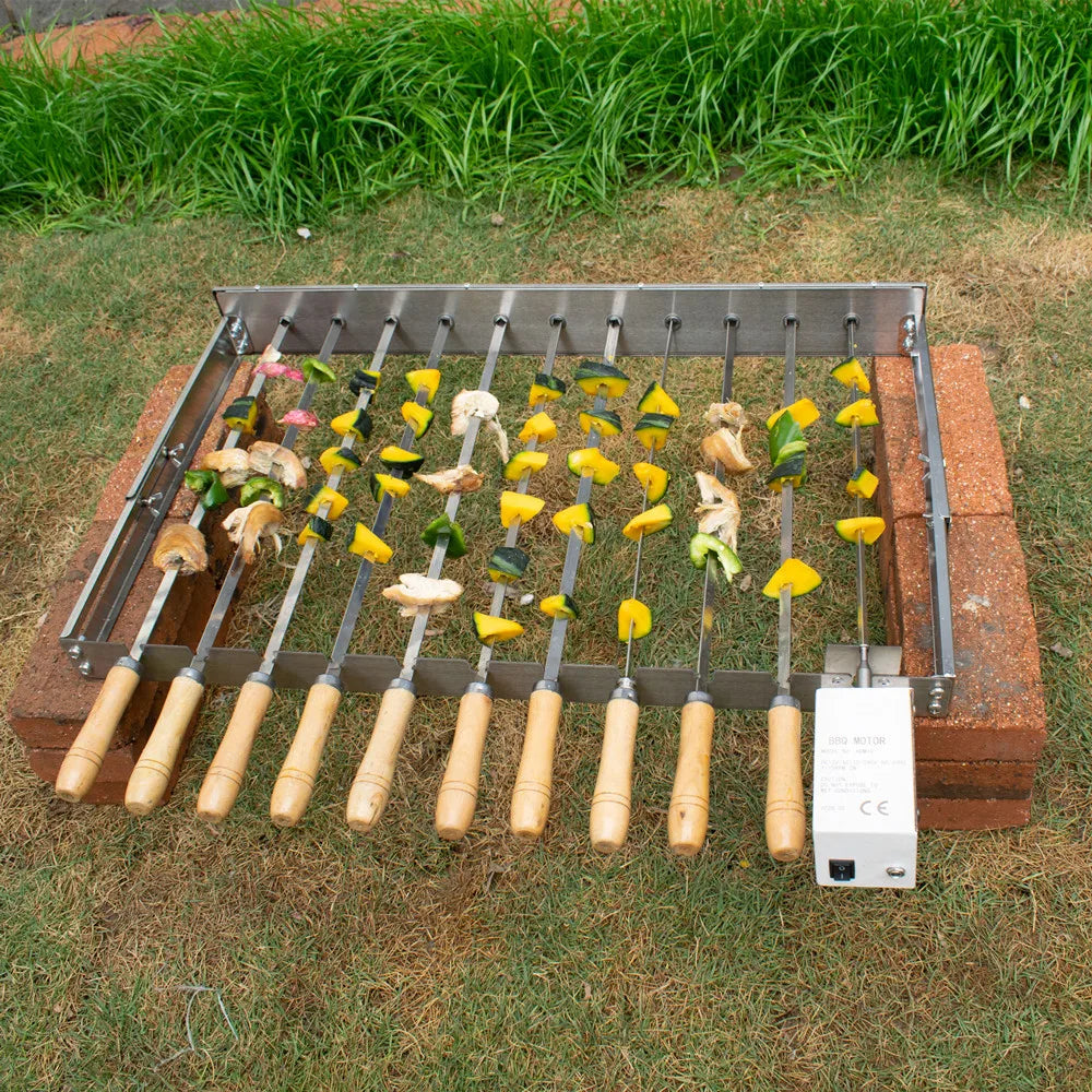 Portable Cyprus Style Top Skewers Kebab Charcoal Grill Brazilian Skewer BBQ  Grill