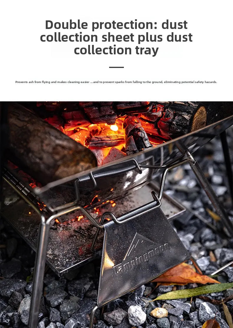 Steel foldable portable barbecue grill MT-3 MT-2 outdoor camping picnic set camping barbecue grill fire pit firewood stove