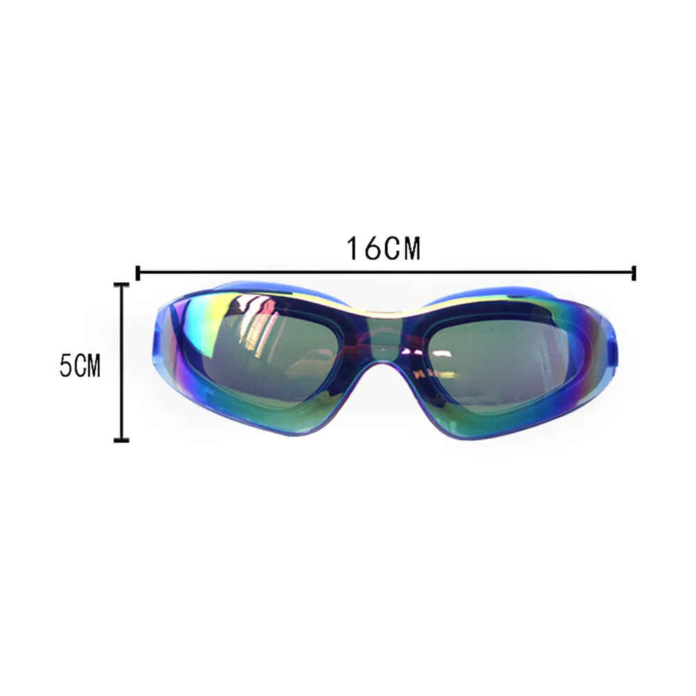 Electroplate Diving Glasses Anti-Fog Swim Pool Eyewear Adjustable Swim Sports Eyewear for Women Men Youth Kids