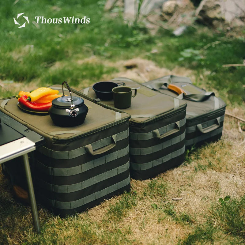 Thous Winds Outdoor Camping Storage Bag Meal Bag Large Storage Lamp Cookware Tableware Bag Picnic Travel Camp Bag Supplies