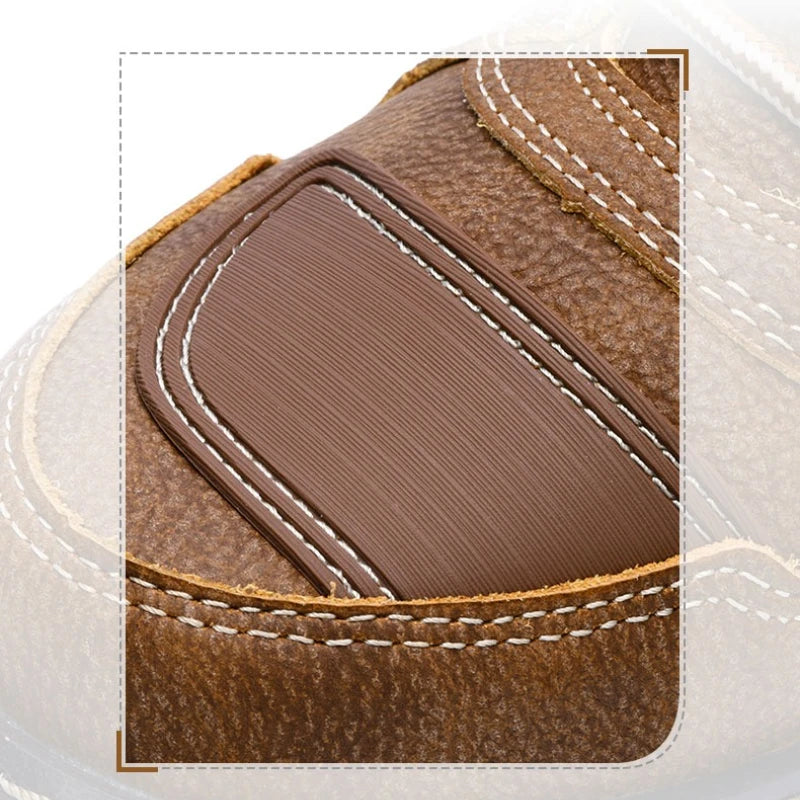 Tiger Retro Boots for Motorcycle Microfiber Wear-resistant Leisure Cycling Brown Boots Men Casual Moto Riding Botas Para Moto