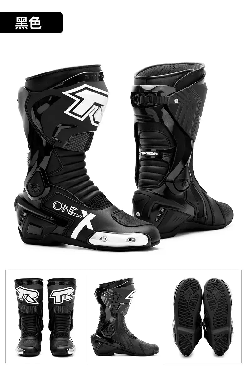 Motocross Off-Road Rally Professional Boots Motorcycle long Boots Safety Riding Protection Shoes Motorbike Rider Biker Shoes