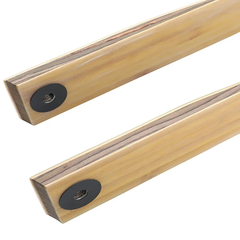 1PC 60 Inch Recurve Bow 20-60lbs Bamboo Core Limbs Wooden Riser Split Takedown Bow RH for Arrow Shooting Hunting Target