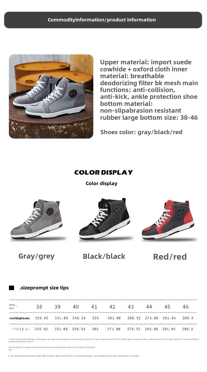 Motorcycle Riding Shoes Motorcycle Boots All Season Breathable and Anti Fall Riding Equipment Road Racing Shoes forRiders오토바이 부츠