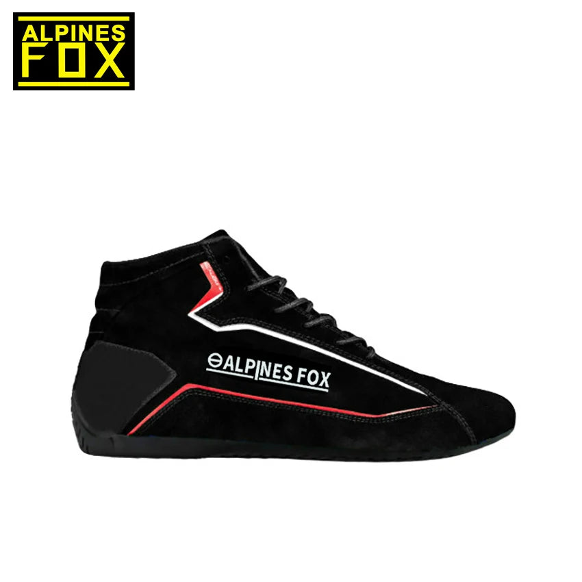 Adult Professional Kart Shoes Cowhide Leather Indoor Basic Karting Shoes Motorcycle Car Club Boots in 3 Color FIA Approved