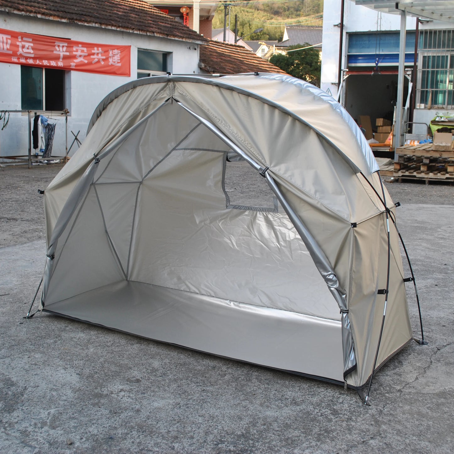 Durable Cot Tent for Camping, Light Weight, Backpacking Tent, Solo, 4000mm Camping Cot Package Not Include