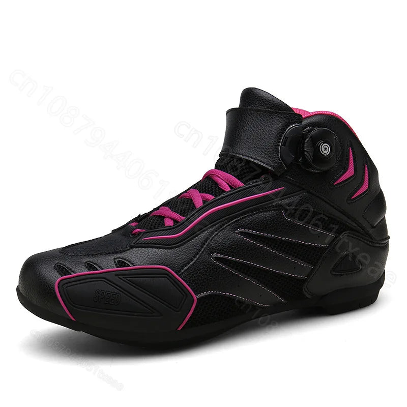 Soft Motorcycle Boots PRO Boot Biker Waterproof SPEED Motorboats Men Motocross Boots Non-slip Motorcycle Shoes