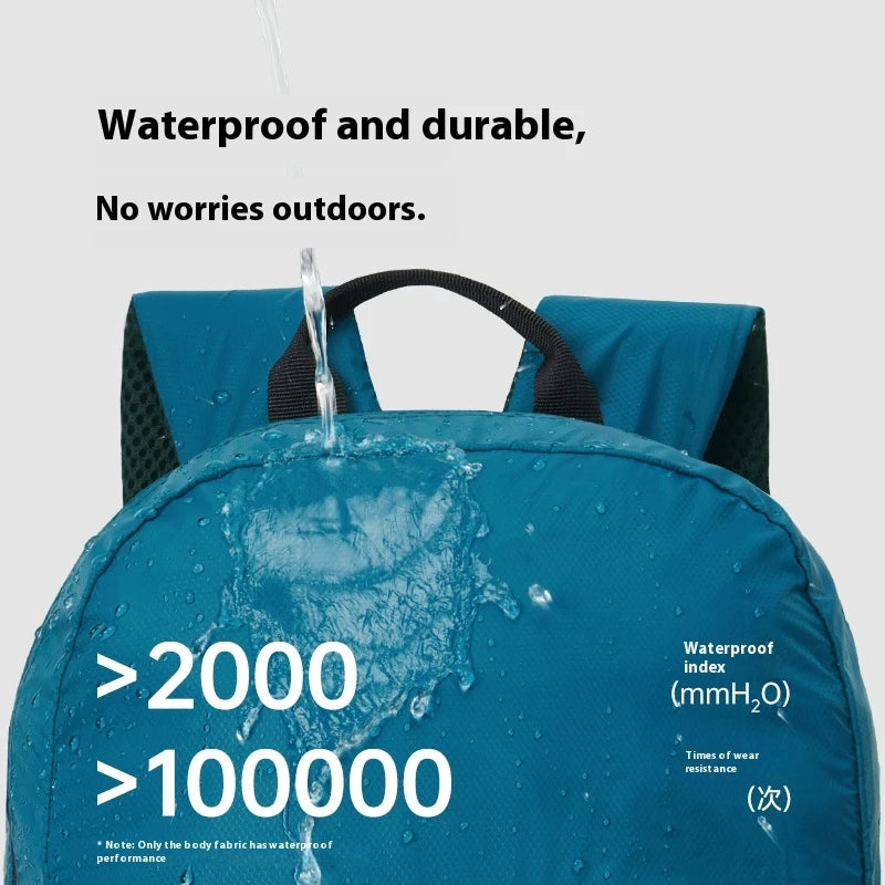 Naturehike 25L/30L Folding Backpack 30D Nylon Silicone Waterproof PU2000+ Outdoor Travel Climbing Hiking Ultralight Shoulder Bag