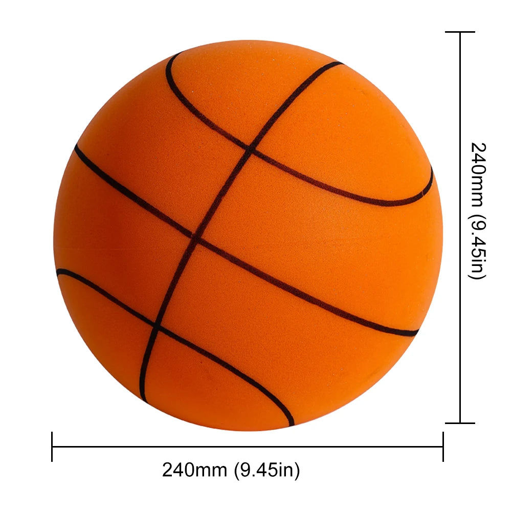 Kids Indoor Silent Basketball Ball 21/18cm High-Resilience Foam Silent Basketball Lightweight Small Basketball Basket Sports Toy