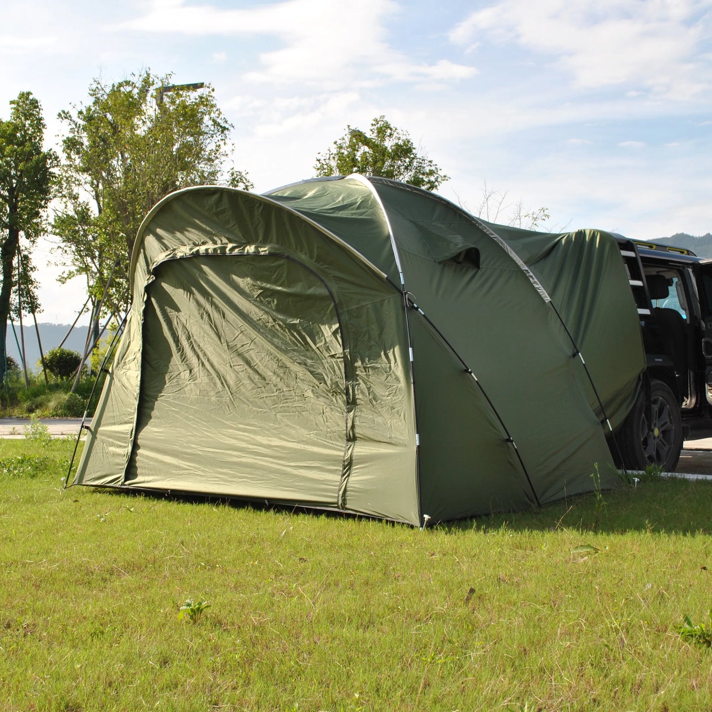 6 Person SUV Tent for Camping Double Layer PU3000mm Waterproof UPF 50+ UV Protection Electric Vehicle Car Tent Multi-use