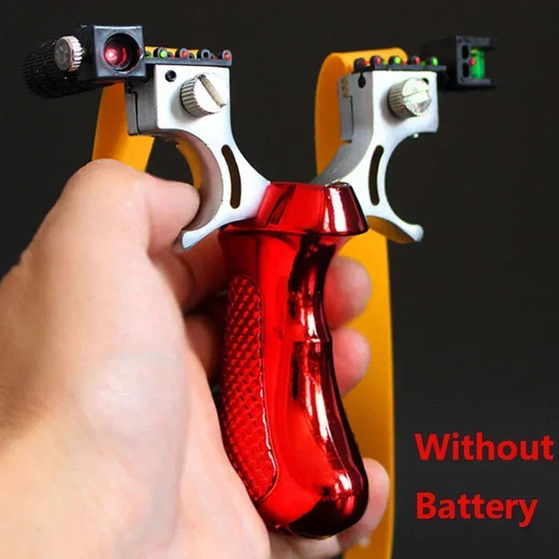 High-power Laser Aiming Slingsshot Outdoor Sports Hunting Shooting Catapult Competition Practice Slingshot Hunting Acessories