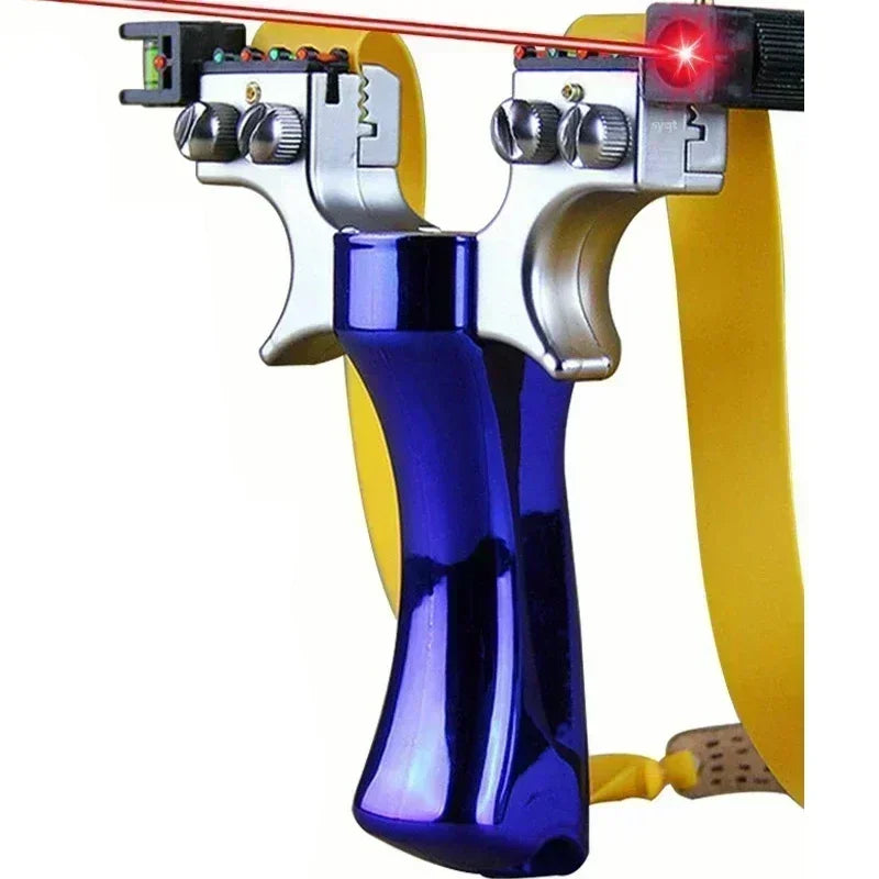 Professional Hunting Slingshot Tirachinas With Level High Precision Instrument For Outdoor Catapult Balls Laser Aiming Shooting