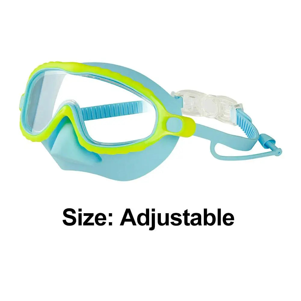 Goggles With Nose Cover Diving Glasses Anti-Fog No-Leak Clear Waterproof Snorkeling Goggles Gear For Children Kids Aged 4-16