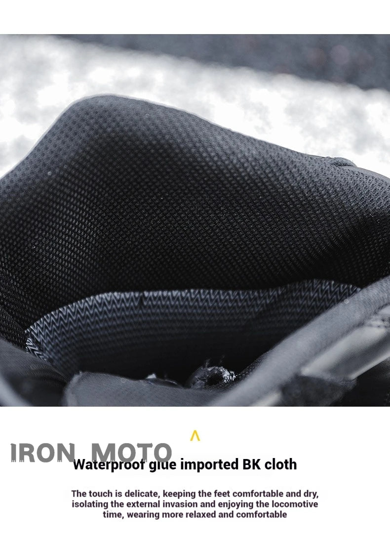 Motorcycle Shoes Full Leather Motocross Boots with Shifter Guard Cafe Boots Enduro Boots for Touring&hiking Moto Protection Gear