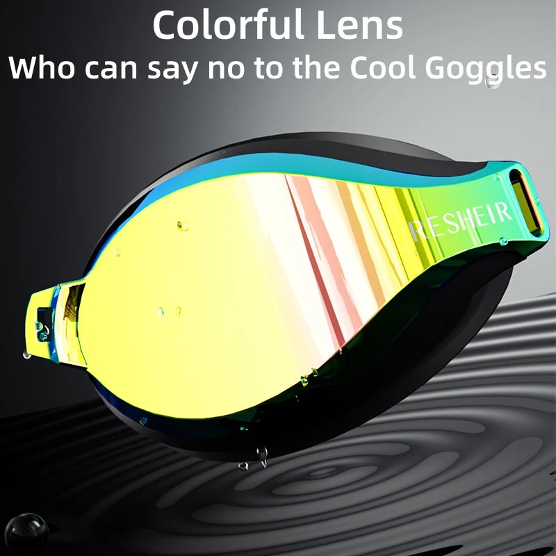 Unisex Professional Swimming Goggles for Racing, HD Lens and Anti-fog Swim Goggles for Adults