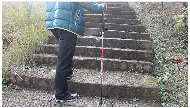 Trekking Poles for Hiking Walking Sticks for Seniors Collapsible and Lightweight, 2pc Set - Hiking Poles for Backpacking Camping