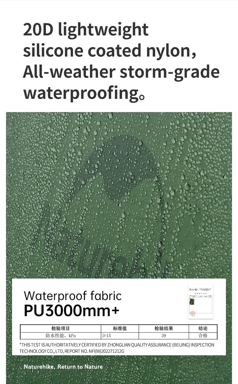 Naturehike Cloud River Pro Outdoor Camping Tent Ultralight 2 Person 20D Silicone Fabric Double-layer Waterproof Hiking Tents