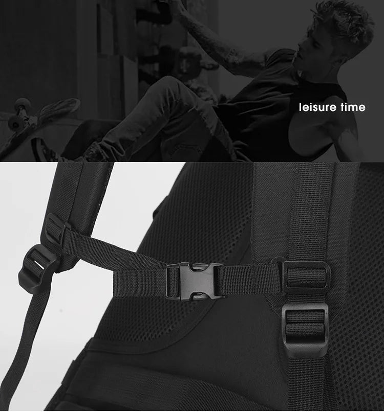 Oulylan Durable Portable Travel Shoulders Pack Versatile Outdoor Practical Climbing Bags Men Lightweight Large Capacity Backpack