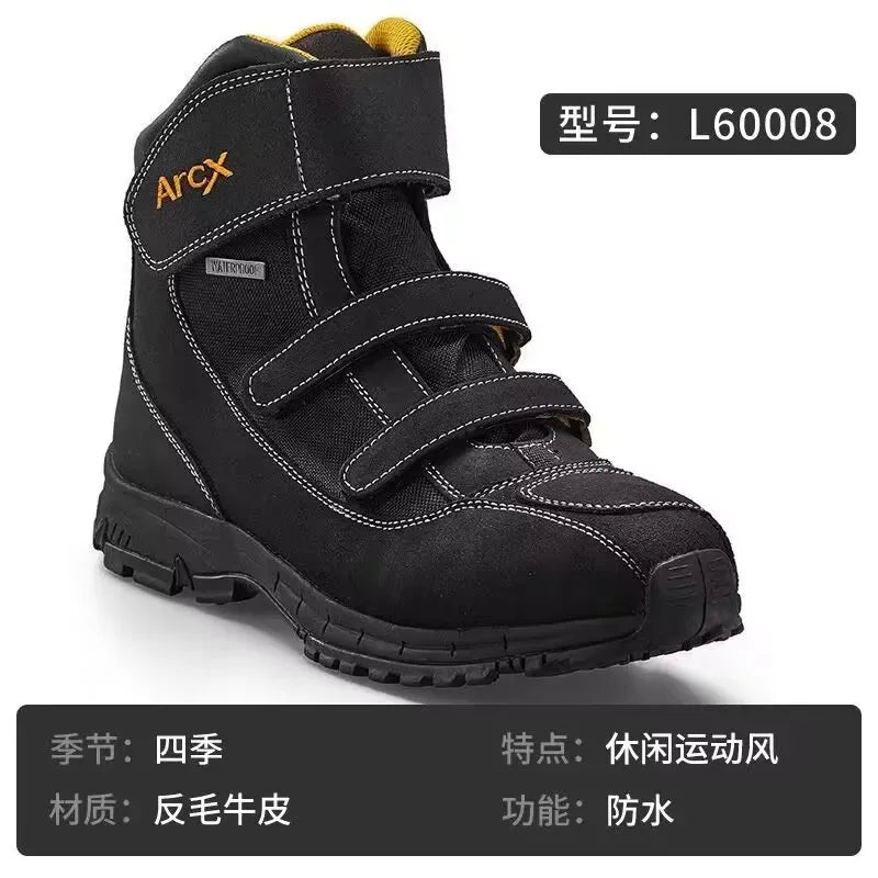 Motorcycle Riding Boots Men's Anti-slip Wear-resistant Locomotive Cycling Shoes Comfort Waterproof Anti-drop Four Seasons