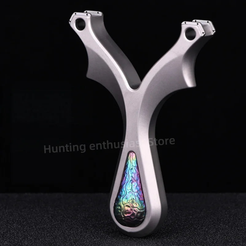 Strong Titanium Alloy Shooting Aiming Slingshot Outdoor Hunting Slingshot Professional Slingshot Hunting Accessories
