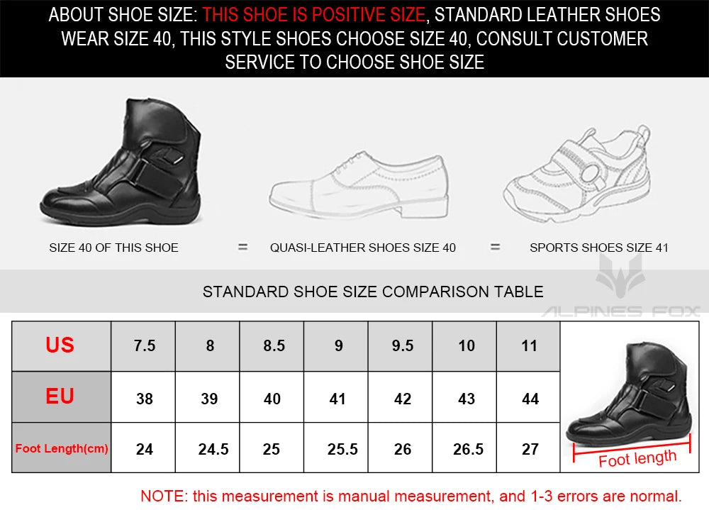 Motorcycle Leather Shoes Moto Boots Racing Bottes Motocross Boots PU Fabric Rubber Sole Wear-resistant Anti-collision Easy Wear