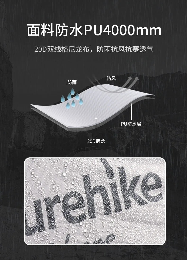 Naturehike-Mongar 2 Tent, Ultralight Double-Person Tent, Professional Outdoor Camping, Mountaineering, Windproof and Rainproof