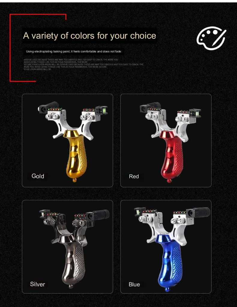 Professional Hunting Laser Slingshot High-power Outdoor Shooting Resin Catapult with Rubber Band Sports Entertainment Tools Set