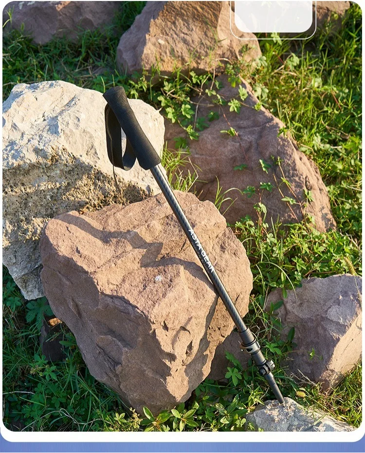 ASTA GEAR Carbon Fiber Climbing Alpenstock Ultra Light Aluminum Alloy  ul Tent Ceiling Support Rod Carbon Hiking  Climbing Stick