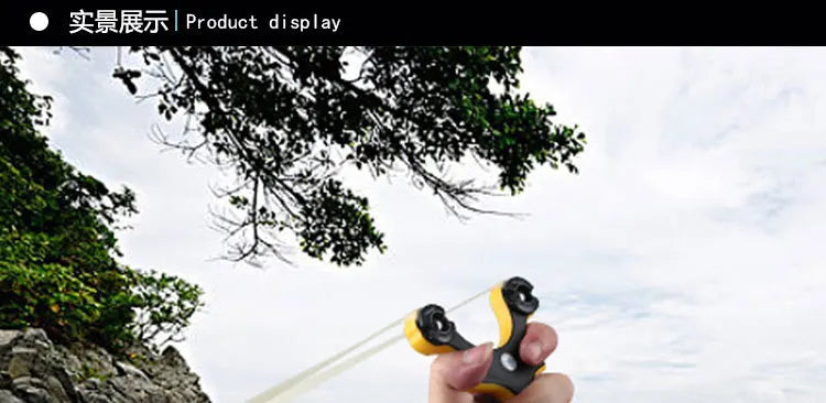 Powerful Rubber Slingshot Catapult Pocket Outdoor Hunting Airsoft Game Slingshot Shooting Adult Hunting Slingshot with Rubber
