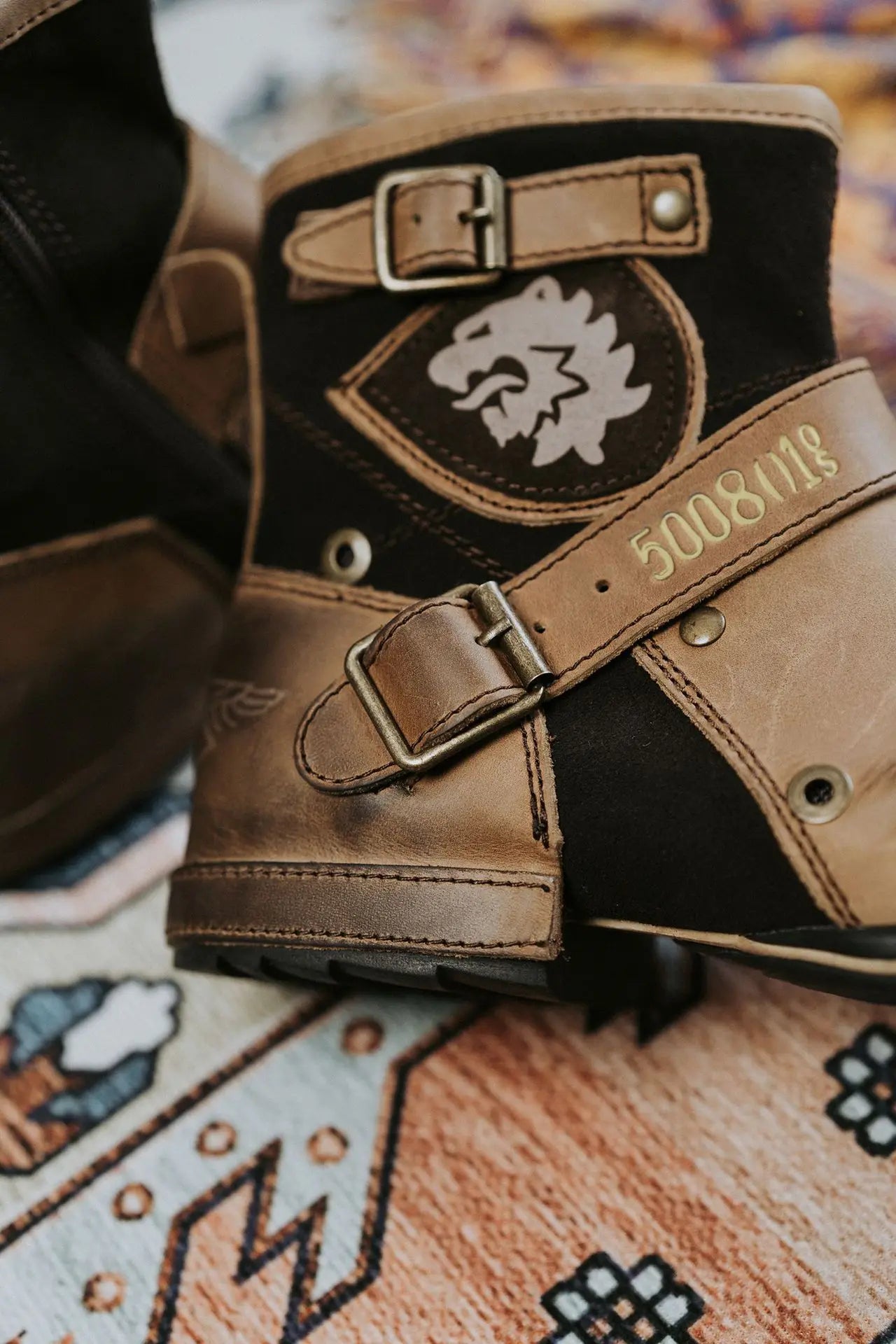 2025 New In Men Boots Luxury Handmade Men Ankle Boots Metal Buckle Zipper Motorcycle Boots Outdoor Plus Size 39-48 Punk Bottines