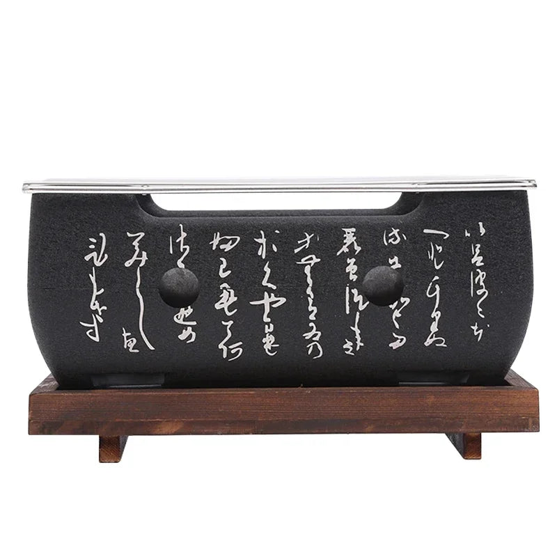 Portable Japanese Charcoal Grill Korean Barbecue grill Aluminium Alloy Alcohol Stove Carbon Cooking Furnace BBQ Tools