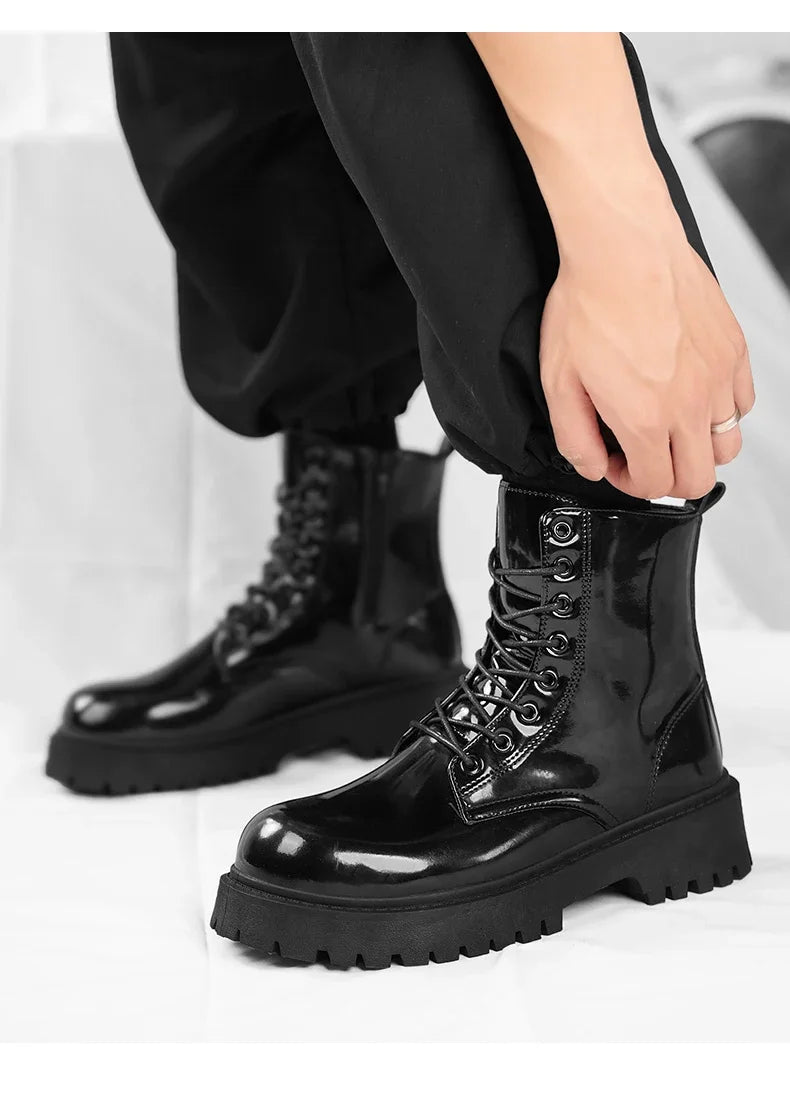 Boots Mens Shoes Casual Outdoor Platform Leather Walking Sports Fashion Luxury Designer Couple Unisex Women Ankle