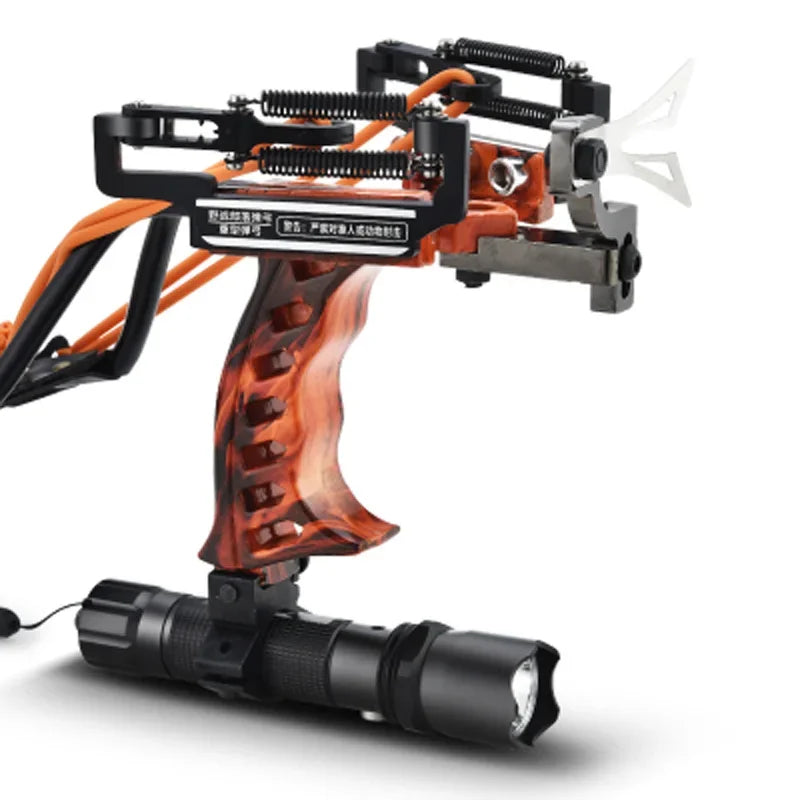 Powerful Slingshot Stainless Steel Slingshot Catapult Hunter Wrist Support SlingShot Outdoor Hunt Hike Bow Catapult HuntingTools