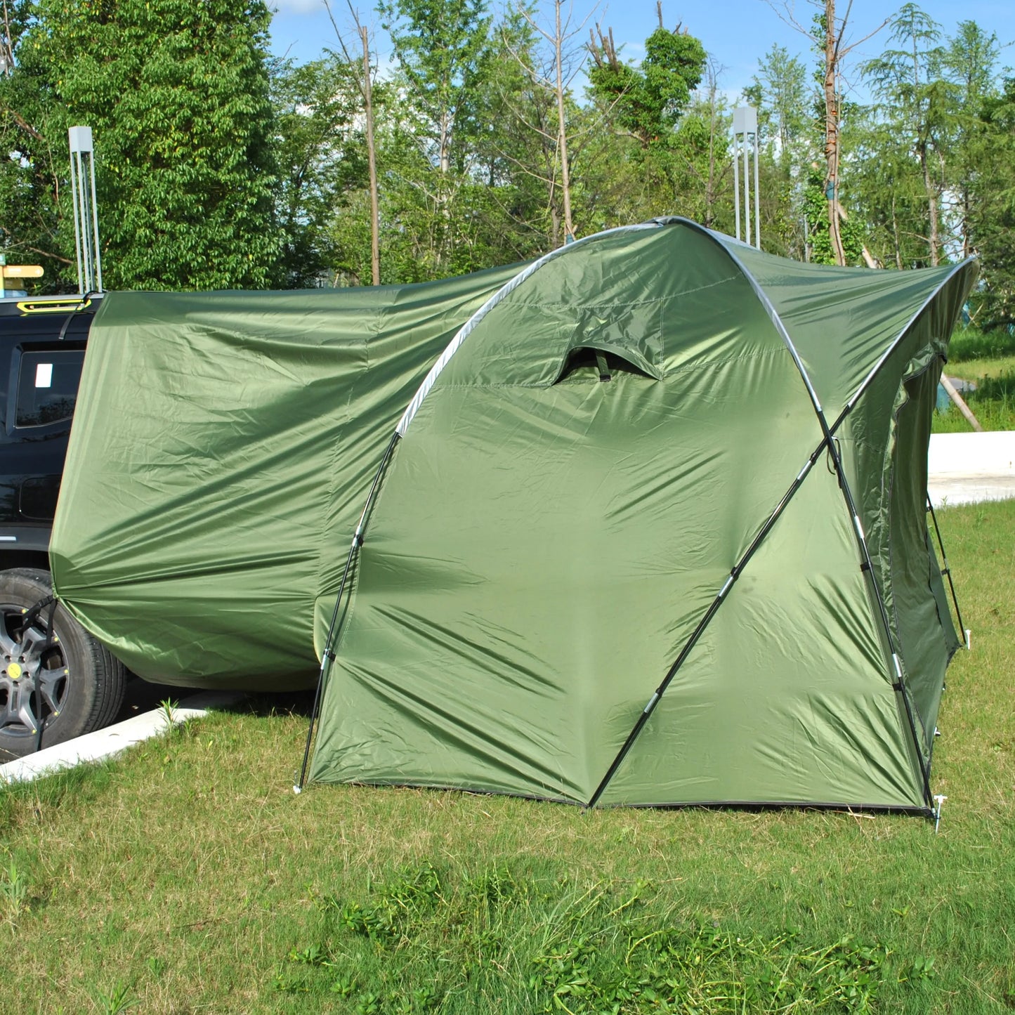 6 Person SUV Tent for Camping Double Layer PU3000mm Waterproof UPF 50+ UV Protection Electric Vehicle Car Tent Multi-use