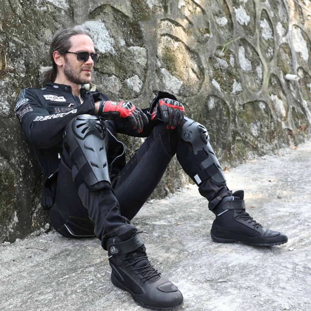 ARCX Motorcycle Boots Street Riding Shoes Anti-Slip Outdoor Trekking Hike Work Shoes for Men Breathable Non-slip Anti-fall