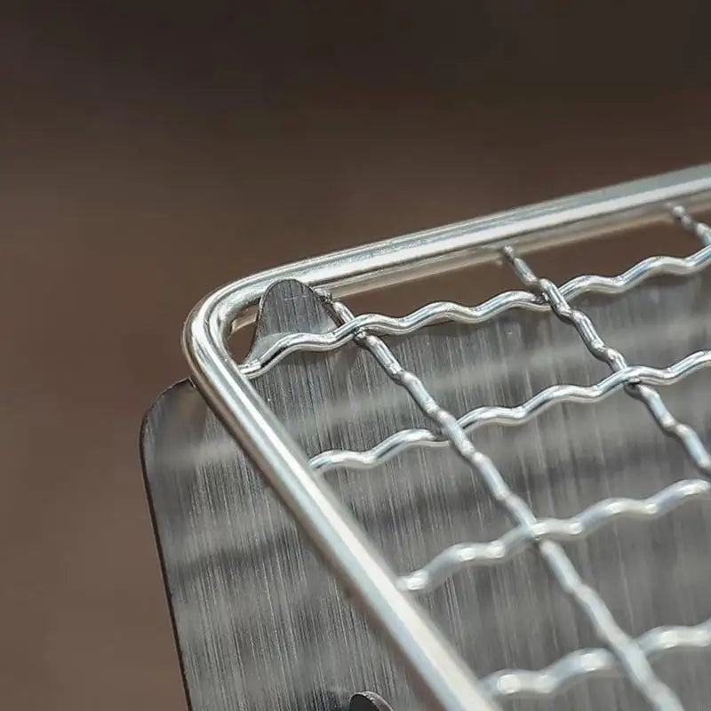 KXRC Camping Stove Stainless Steel Stove Potable Burning Stove for Picnic BBQ Camp Hiking with Grill Grids