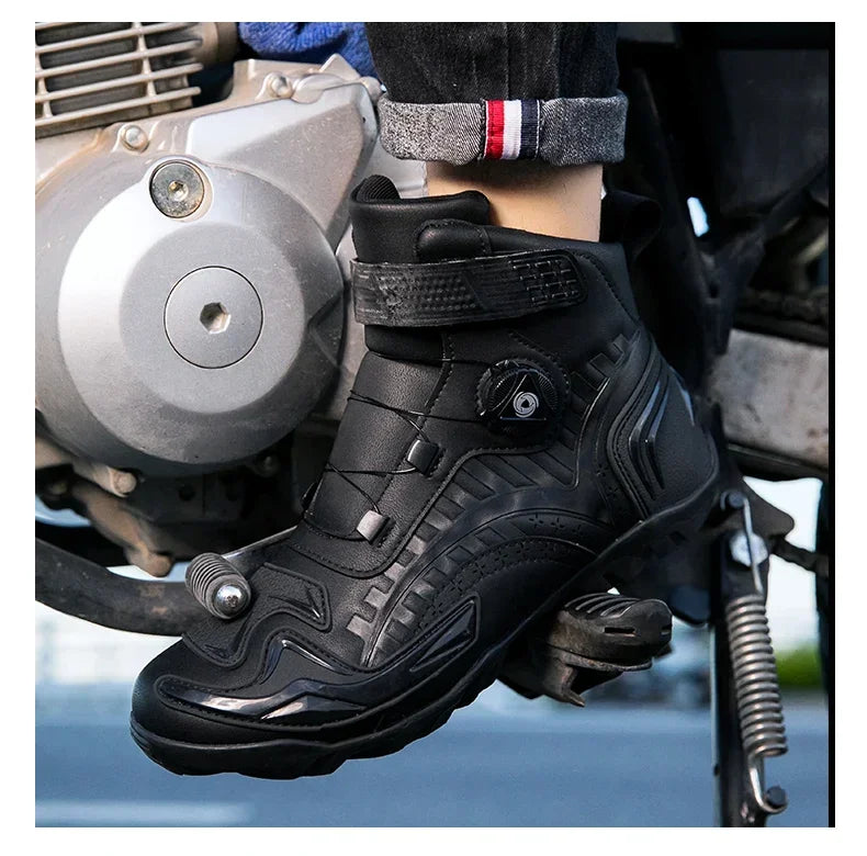 Motorcycle Boots Men's women's Motor Riding Boot Motorbike Chopper Cruiser Touring Motocross Shoe Breathable Motorcycles Shoes