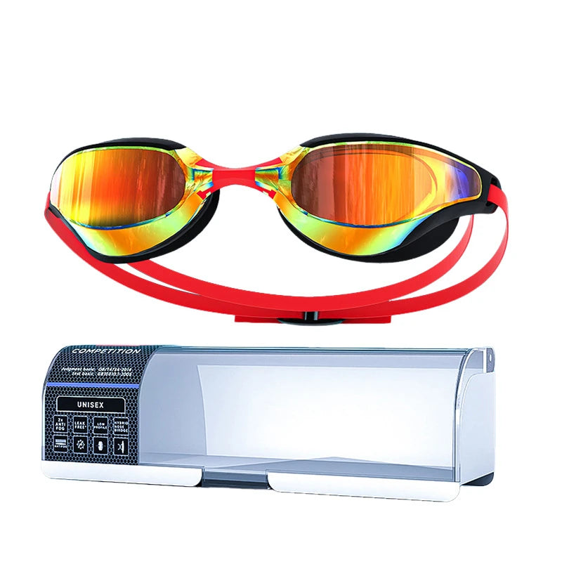 Electroplated Swimming Goggles For Women Men Waterproof Anti Fog Anti UV Diving Glasses Swimming Training Accessories