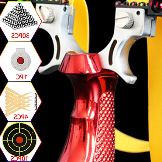 Hunting laser slingshot Outdoor high precision shooting slingsshot powerful spring sling shot catapult hunting acessories