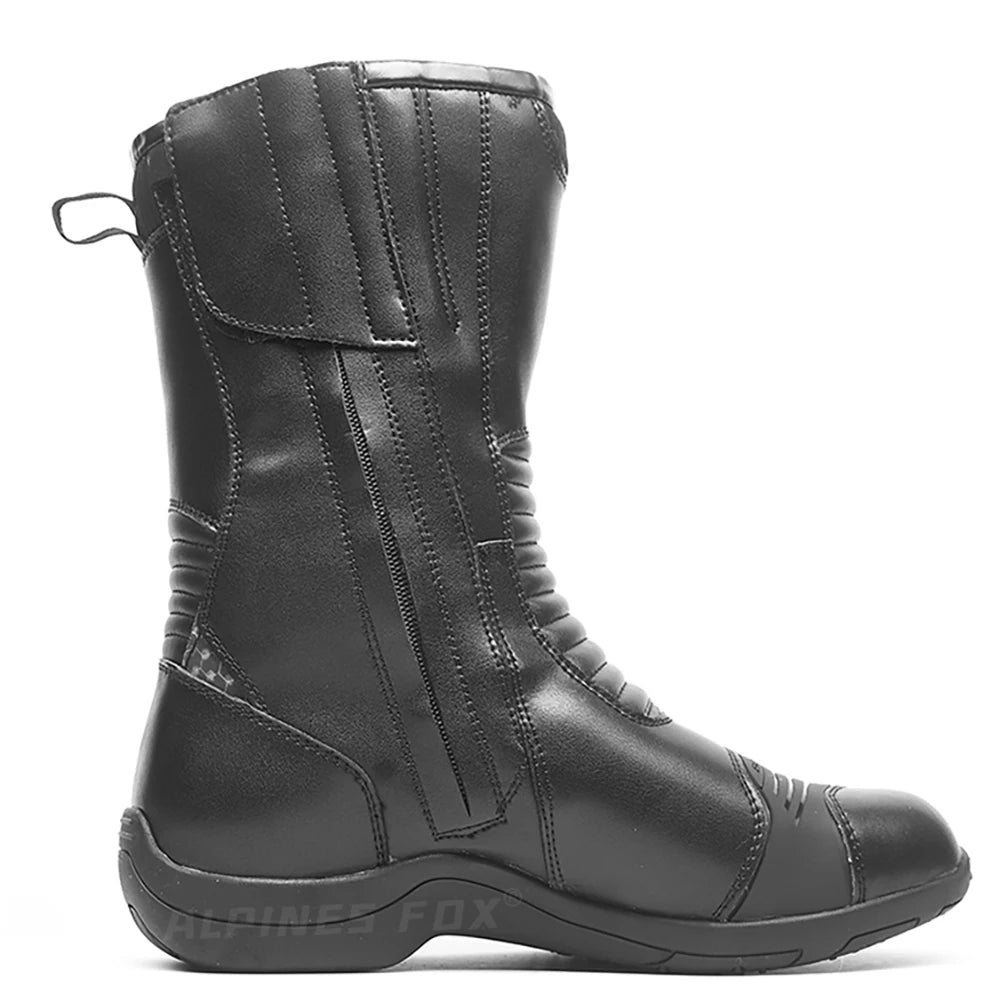 Long Motorcycle Riding Boots Waterproof Cowhide Shoes Motorcycle Leather Shoes Professional Boots Racing Bottes Motocross Boots