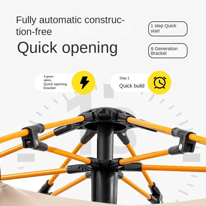 2 3 4 Person Outdoor Camping Family Automatic Waterproof Quick Opening Tent Mosquito Proof Party Portable Beach Hiking Cycling