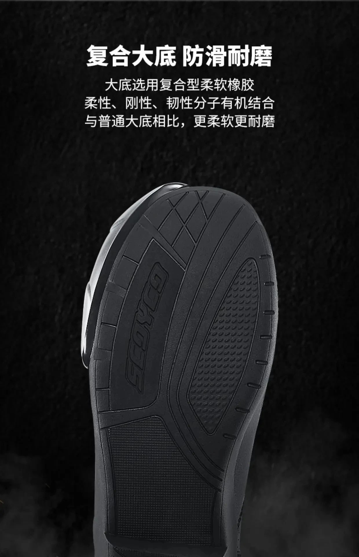 SCOYCO Motorcycle Boots Botas Moto Microfiber Leather Motocross Off-Road Racing Boots Motorbike Riding Shoes Men Moto Boots