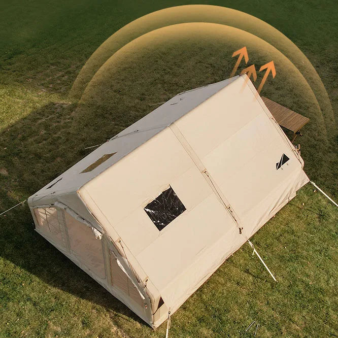 12㎡ Large Size Inflatable Tent Cotton Fabric Marquee Protect Against The Rain and Sun Camping & Traveling Essentials Tents